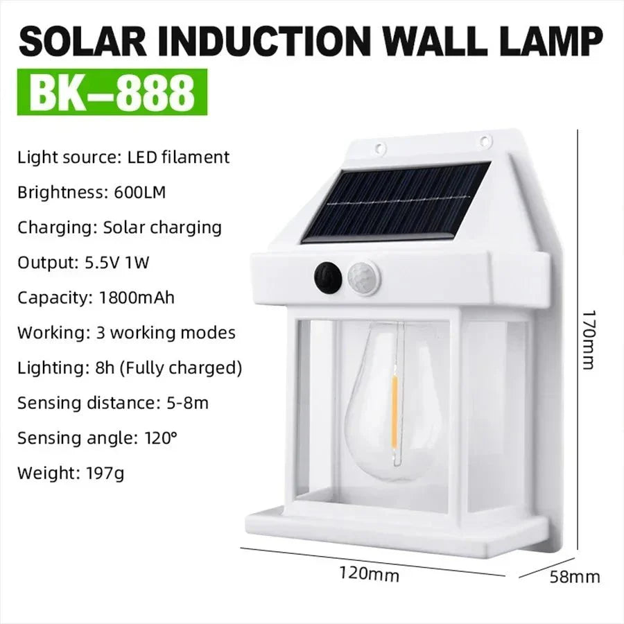 SOLAR - WANDLEUCHTE - Klarwen